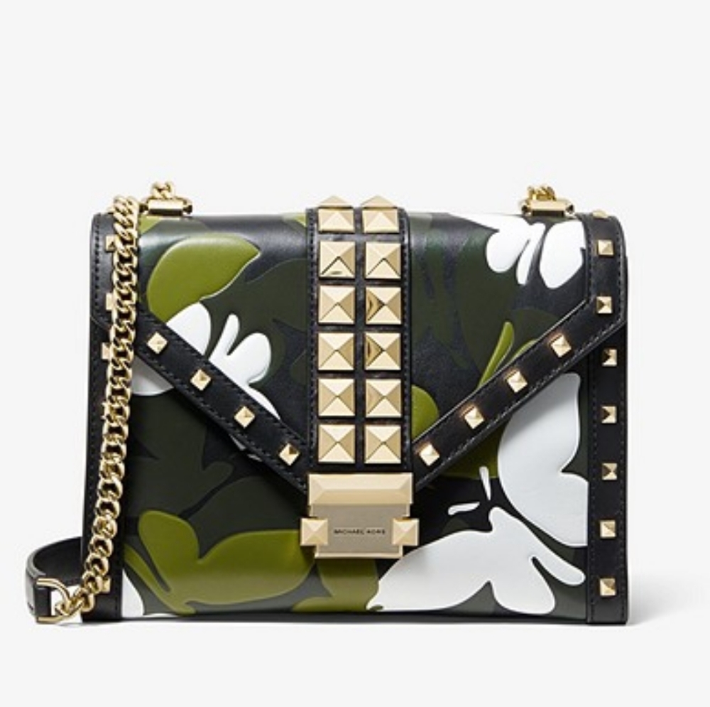 Whitney Large Butterfly Camo Convertible Shoulder